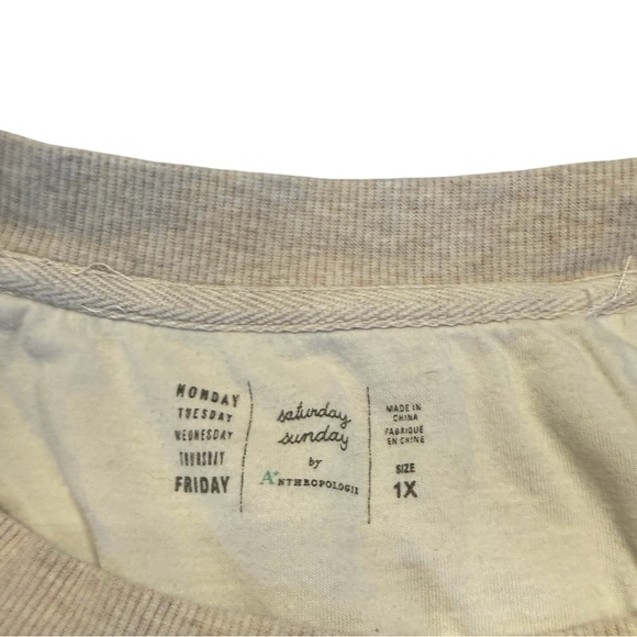 Saturday/Sunday by Anthropologie Edita Ruched Sweatshirt - 1X - Picture 4 of 4